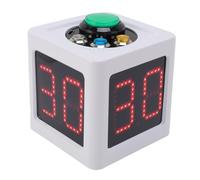 Generic Compte à Rebours Précis, Minuterie, Fonctionne à Piles, Conception à Quatre Côtés pour Les événements de Poker D'échecs Compétitifs (White)