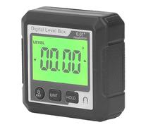 Generic Compteur D'angle de Rapporteur Magnétique de Boîte de Niveau Numérique de Haute Précision pour le Chantier de Construction en Bois, Détecteur D'angle Compact pour le Traitement du Bois (noir