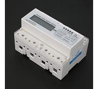 Generic Compteur de Puissance triphasé DTM125SC, Compteur de Consommation d'énergie Numérique LCD avancé, électrique Industriel avec Sortie d'impulsion, Idéal pour Divers Systèmes AMR et Utilisation