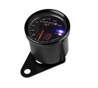 Generic Compteur de Vitesse de Moto à Double Odomètre de Haute qualité, Résistant aux Chocs et Rétro-éclairage LED pour Vtt DC12V, 1 Compte