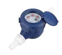 Generic Compteur D'eau DN15 en Plastique, Débit D'eau Froide et Humide pour la Maison et le Jardin avec une Large Plage de Mesure