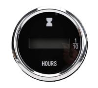 Generic Compteur Horaire Mécanique pour Pelles, Chargeurs et Bulldozers, Conception Ronde et Durable de 52 Mm pour un Suivi Précis du Temps du Moteur