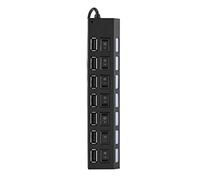 Generic Concentreur USB à 7 Ports, Protection à Les Plus Liveaux de Port USB Concentrateur à 7, Imprimante de Concentrateur de pour Clavier