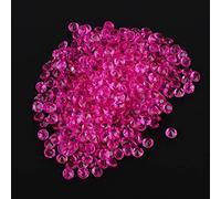 Generic Confettis Acryliques Transparents, 2000 Pièces, Décoration de Mariage, Dispersion Parfaite pour Table, Remplissage D'étuis, Divers événements (rouge #10)