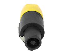 Generic Connecteur de Câble de Fiche à 4 Broches 10pcs, Connecteur de Haut-Parleur Audio Audio C NL4FC de Haut-Parleur, Vidéo (Yellow)