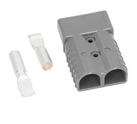 Generic Connecteur de Prise 350A 600V, Bornes Plaquées Argent de qualité Supérieure, Facile à Utiliser pour Voiture, Chariot élévateur, Connecteur D'alimentation, Prise de Charge (GREY)