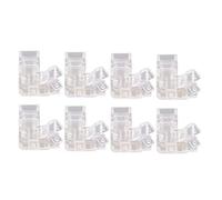Generic Connecteurs à Bande Lumineuse à LED à 2 Broches, 8pcs COB Connecteurs Transparents en Forme de L pour une Bande Lumineuse de 5 Mm avec Adaptateur D'extension de Borne de Fil,