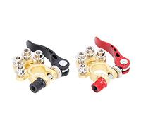 Generic Connecteurs de Borne de Batterie, Réduisent la Corrosion 2 Pièces de Remplacement de Borne de Batterie de Voiture à Dégagement Rapide pour Camions pour Poteaux SAE/JIS Type A