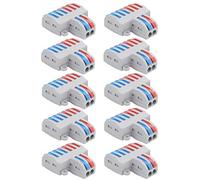 Generic Connecteurs de Fils Compacts, Bornier Efficace de 10 Pièces pour Moteurs D'éclairage, Alimentations électriques de Commande, Connecteur Rapide SPL pour Appareils Ménagers, Machines, Matériel