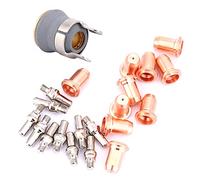 Generic Consommables de Coupe Pt60 Pt40, Pointe de 1.0Mm, Support de Tasse d'électrode, Compatible avec Powermax, 22 Pièces