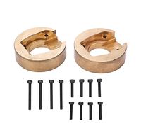 Generic Contrepoids en Laiton pour Voitures RC, Pièces de Mise à Niveau Durables et Lourdes pour Voiture d'escalade Absima Sherpa 1/10, Diamètre 45mm, 2 Pièces