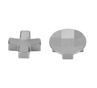 Generic Contrôleur D Pads Bouton Directionnel en Acier Inoxydable élégant à Facettes Standard D Pad pour Contrôleur de Jeu (Silver)