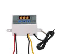 Generic Contrôleur de Température, Module de Contrôleur de Température avec Boîtier avec Thermostat Numérique 10K Imperméable pour Germination des Graines, Brassage à Domicile, Fermentation,