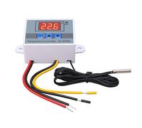 Generic Contrôleur de Température Numérique, Thermostat électronique avancé, Interrupteur de Refroidissement de Chauffage Précis pour Climatisation, Matériau ABS, Sonde étanche, 1 unité (110-220V)