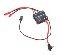 Generic Contrôleur de Vitesse électronique ESC 40A brossé Noir étanche, Mode d'escalade Unidirectionnel et Bidirectionnel, Protection Basse Tension, pour Réservoir WPL C24 MN99S de Couleur Noire