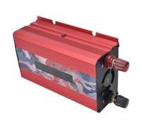 Generic Convertisseur de Puissance Durable de 300 W avec Coque en Alliage D'aluminium, Onduleur à Haut Rendement pour Appareils Ménagers, Fonctionnalités de Protection Intelligentes (Rouge)