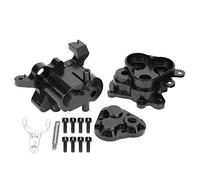 Generic Coque de Boîte de Vitesses en Alliage d'aluminium, Pièce de Rechange pour Voitures RC à échelle 4 6 1/10 avec Dissipation Thermique Améliorée (Black)