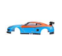 Generic Coque de Carrosserie de Voiture RC échelle 1:10, Cadre de Coque de Voiture télécommandé en PVC Durable pour Voitures de Course à Empattement de 26cm (Bleu Orange)