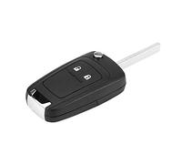 Generic Coque de clé Télécommande à 2 Boutons de Haute qualité, Adaptée aux Modèles et avec Lame Non Coupée, Installation Facile, Noire