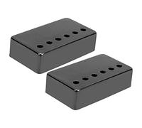 Generic Coque de Micro pour Guitare électrique en, Légère, Couverture de 50mm et 52mm, 2 Pièces, Adaptée à la Plupart des Guitares électriques (BLACK)