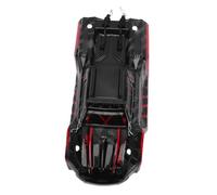 Generic Coque de Voiture RC 1/18 pour Modèle 18108 18101, Housse de Voiture Télécommandée, Noir Rouge, avec Pièce de Rechange de Protection Contre Les Chocs en PVC