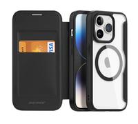 Generic Coque en cuir pour iPhone 15 Pro DUX DUCIS Skin X Pro Series compatible avec Magsafe PC + TPU Phone Case (noir)