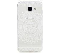 Generic Coque Samsung Galaxy A5 2016, MHHQ Étui Bumper Coque TPU Silicone Gel Souple Flexible Ultra Mince Slim Léger Anti Rayure Antichoc Housse Étui pour Samsung Galaxy A5 2016 A510-White Mandala