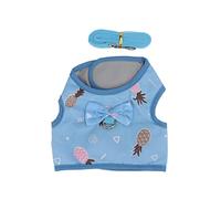 Generic Corde de Laisse en Nylon Confortable pour Petit Animal de Compagnie avec Conception de Gilet pour Lapins, Cochons d'Inde, Hérissons - Harnais Réglable et Motifs Mignons pour Un (S)