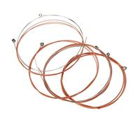 Generic Cordes de Guitare Acoustique Ensemble de 6 Cordes de Guitare en Métal Accessoires de Remplacement Ton Lumineux Accord Stable pour Les Joueurs Débutants Musiciens Folk