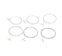 Generic Cordes de Guitare électrique en Acier plaqué Ni .010 à .046 pour un Son Puissant avec Prévention de la Rouille, Adaptées à les Guitaristes, 3 Jeux, Argent