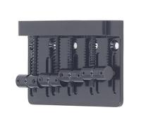 Generic Cordier de Pont de Basse électrique, Selle Fixe Robuste à 4 Cordes pour Basse de Jazz, Fer en Alliage de Zinc, 1 unité (BLACK)