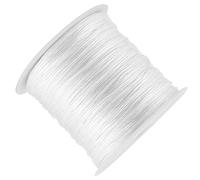Generic Cordon à Nœud Chinois en Nylon, Fil de macramé Durable Blanc 100M X 0.8mm pour la Décoration de la Maison