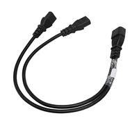 Generic Cordon Adaptateur Séparateur d'alimentation en Y Simple C14 à Double 5 15R C13 pour des Performances Fiables, Taille Compacte pour Une portabilité Facile