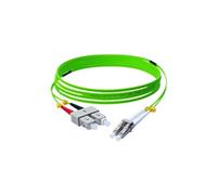 generic - Cordon de raccordement - SC/UPC multimode (M) pour LC/UPC multimode (M) - 5 m - 2 mm - fibre optique - duplex - 50 / 125 microns - OM5 -