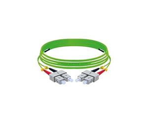 generic - Cordon de raccordement - SC/UPC multimode (M) pour SC/UPC multimode (M) - 10 m - 2 mm - fibre optique - duplex - 50 / 125 microns - OM5 -