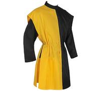 Generic Costume d'Halloween pour homme - Costume de costumade médiéval pour homme - Tunique de chevalier - Robe médiévale de la Renaissance - GN Hombre - Halloween (jaune, M)