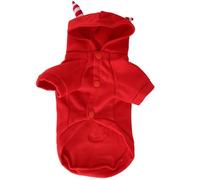 Generic Costume pour Animal de Compagnie avec Chapeau du Diable et Motif Maléfique pour Chien et Chat, Tenue d'halloween Boutonnée pour Animaux de Petite, Moyenne et Grande Taille (XL)