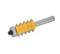 Generic Coupe-Bois Durable à 8 Tiges, Lames sans Copeaux pour Couteau de Fraisage du Bois pour les Amateurs et les Professionnels du Bricolage (Couteau à mortaise et tenon multi-dents 8X30)