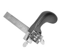 Generic Coupe-Cuir, Outil de Coupe Manuel Robuste pour L'artisanat du Cuir, Poignée en Aluminium avec Mesures Pré-marquées, Largeur de Bande de 4 Pouces