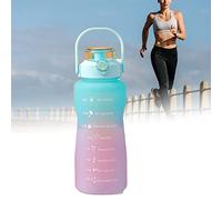 Generic Coupe d'eau Sportive, pour s'avérer à la Perte de 2 Pop Toxiques Pop Pop-up-up Bottle Couleur de Paille avec une échelle pour le Cycle (vert dégradé)