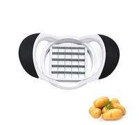 Generic Coupe-frites en acier inoxydable - Pour restaurant, maison, cuisine - Pour pommes de terre, fruits, légumes, français - 17,5 x 10,5 cm