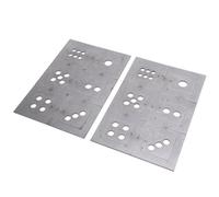Generic Coupons de Pratique de Soudage en Acier, Plaque de Soudage en Acier Structure Creuse Robuste pour le Travail en Métal
