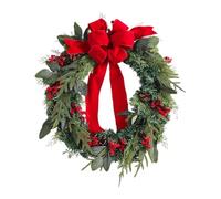 Generic Couronne de Noël rustique pour porte d'entrée pour toile de fond de cheminée