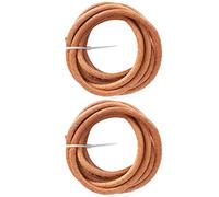 Generic Courroie D'entraînement en Cuir pour Machine à Coudre Durable pour un Usage Domestique avec Crochet, Kit de Remplacement pour Machines à Coudre à Pied à L'ancienne, 2 Pièces Courroie en Peau