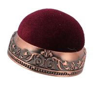 Generic Coussin à épingles élastique Vintage, Base en Métal Durable pour la Couture, le Quilting, Cadeau Idéal pour les Amateurs de Couture - Métal, Tissu, 2 X 1,4 Pouces, pour Ambiance de Salle de