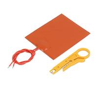 Generic Coussin Chauffant Fin et Léger en Caoutchouc de Silicone, Transfert de Chaleur Rapide pour L'isolation des équipements Industriels, 3,15 X 3,94 Pouces, pour Tuyaux, Réservoirs, Instruments
