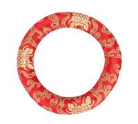 Generic Coussin de Bol Chantant en Brocart de Soie, Support élégant pour Bols de 7 à 10 Pouces, Oreiller D'anneau de Méditation Doux et Confortable pour Chanteurs Méditants (rouge)