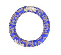 Generic Coussin de Bol Chantant en Brocart de Soie, Support élégant pour Bols de 7 à 10 Pouces, Oreiller D'anneau de Méditation Doux et Confortable pour Chanteurs Méditants (BLUE)