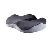 Generic Coussin de Siège Mousse Mémoire pour Chaise Coussin Rembourré Lavable Pad Ergonomique Antidérapant Housse Amovible Adaptée Au Long Temps Assis à La Ma, Gris foncé et gris clair