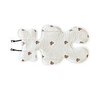 Generic Coussin D'insertion de Siège de Voiture pour nouveau-né, Coussin de Siège de Poussette en Coton Doux et Respirant pour le Soutien de bébé, adapté aux Nourrissons en Déplacement (Ours)
